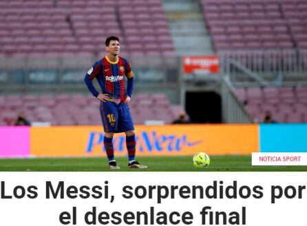 En el Sport insistieron en la sorpresa de la familia Messi sobre la decisión