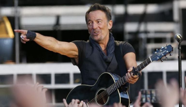 Bruce Springsteen durante el concierto que ofreció en mayo de 2016 en San Sebastián.