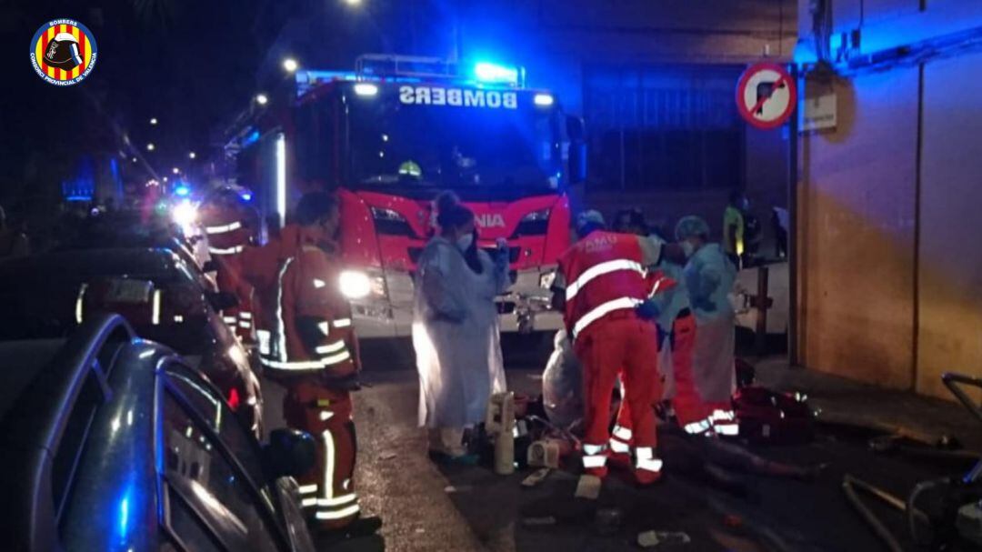 Incendio de una vivienda en Xirivella