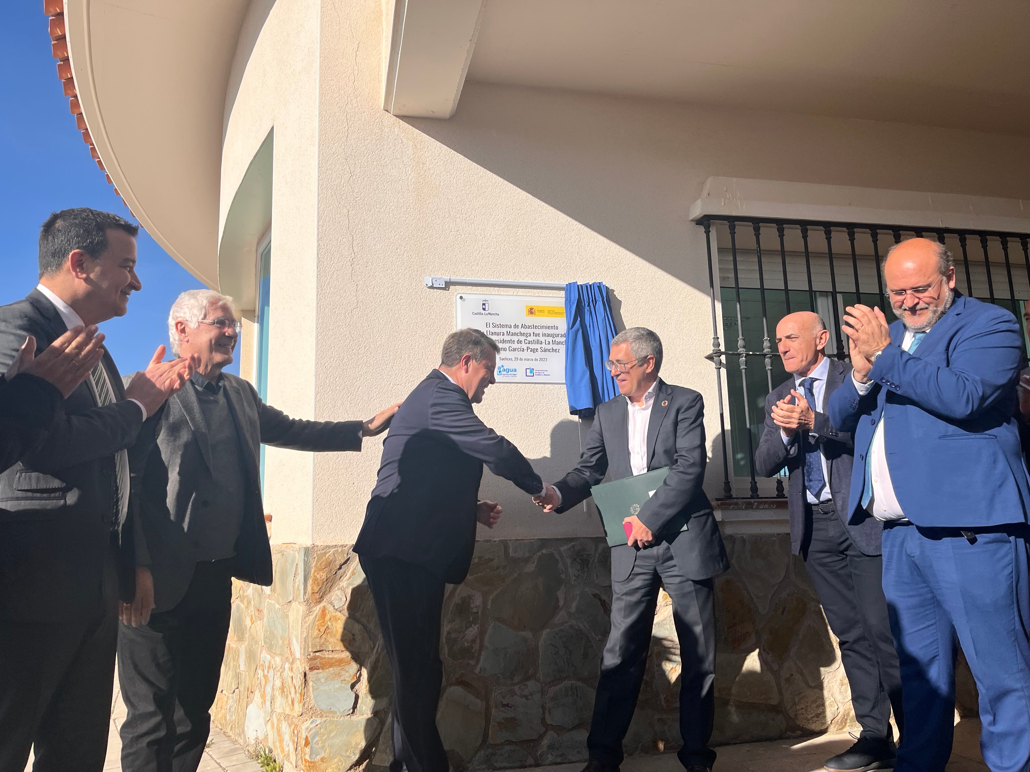 Inauguración de la potabilizadora de Saelices