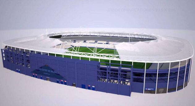 Primera fase de construcción de la cubierta