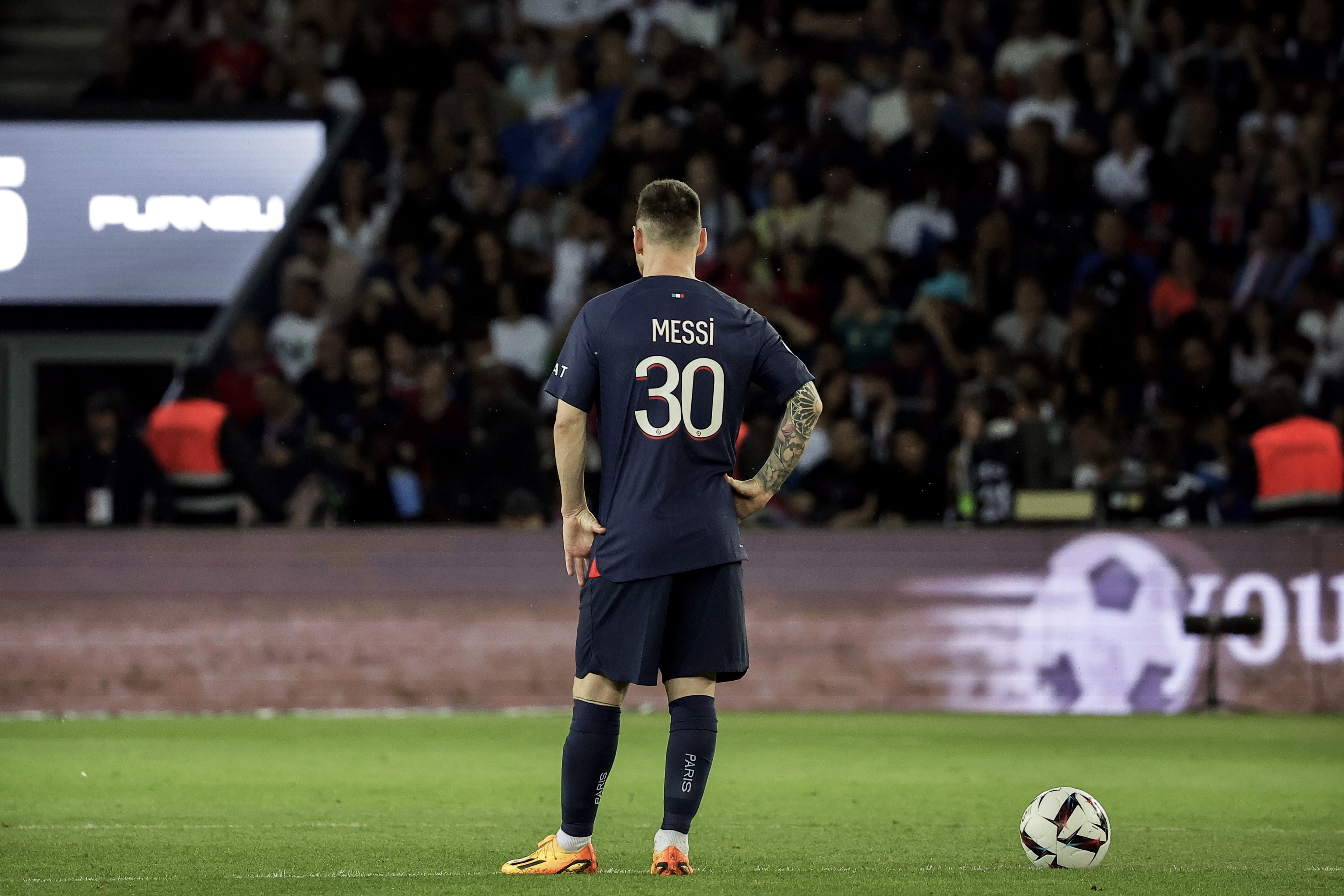 Lionel Messi, durante uno de sus últimos partidos con el PSG. (Francia) EFE/EPA/CHRISTOPHE PETIT TESSON