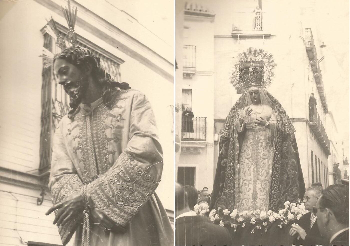 Imagen retrospectiva de los titulares de La Amargura publicada por la corporación del Domingo de Ramos en su medios oficiales