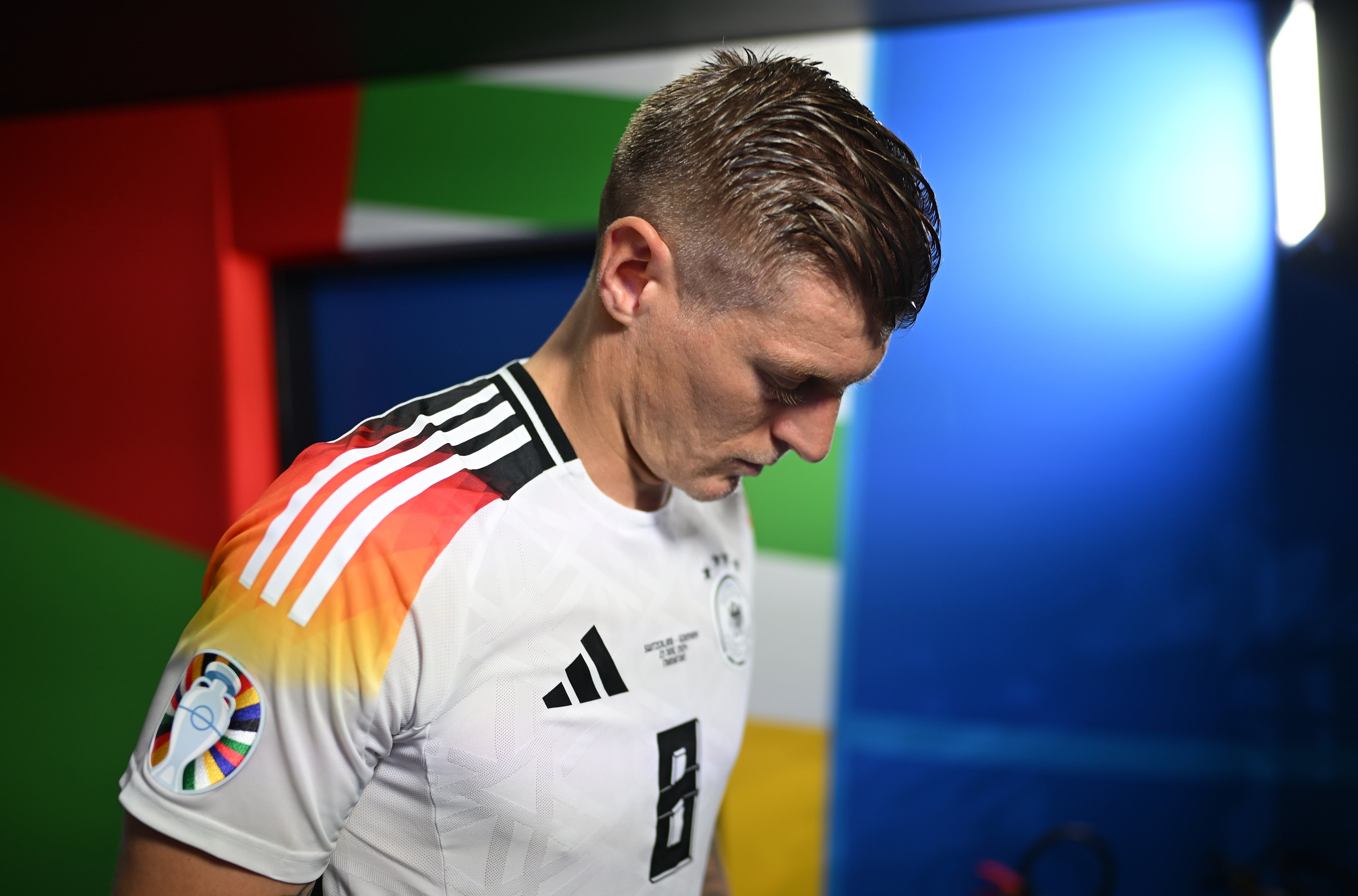 Toni Kroos, en la bocana de vestuarios de la Euro 2024