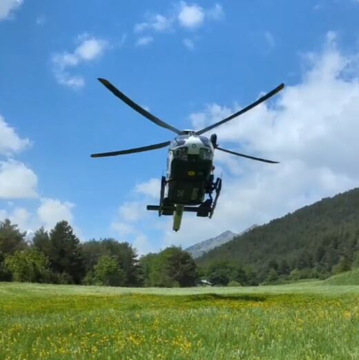 Helicóptero de la Guardia Civil en una de las intervenciones