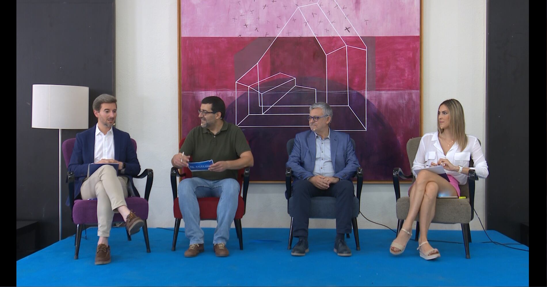 Un momento del espacio El Análisis que se emitirá esta noche en Telesafor.