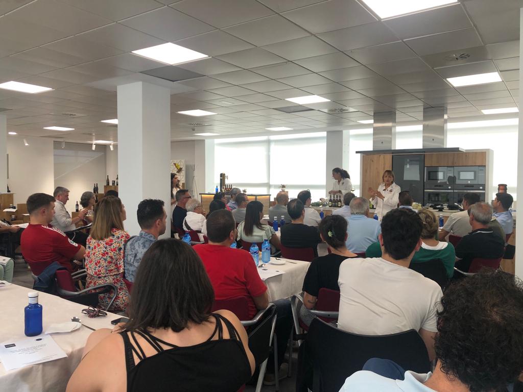 María José San Román, durante su taller de gastronomía
