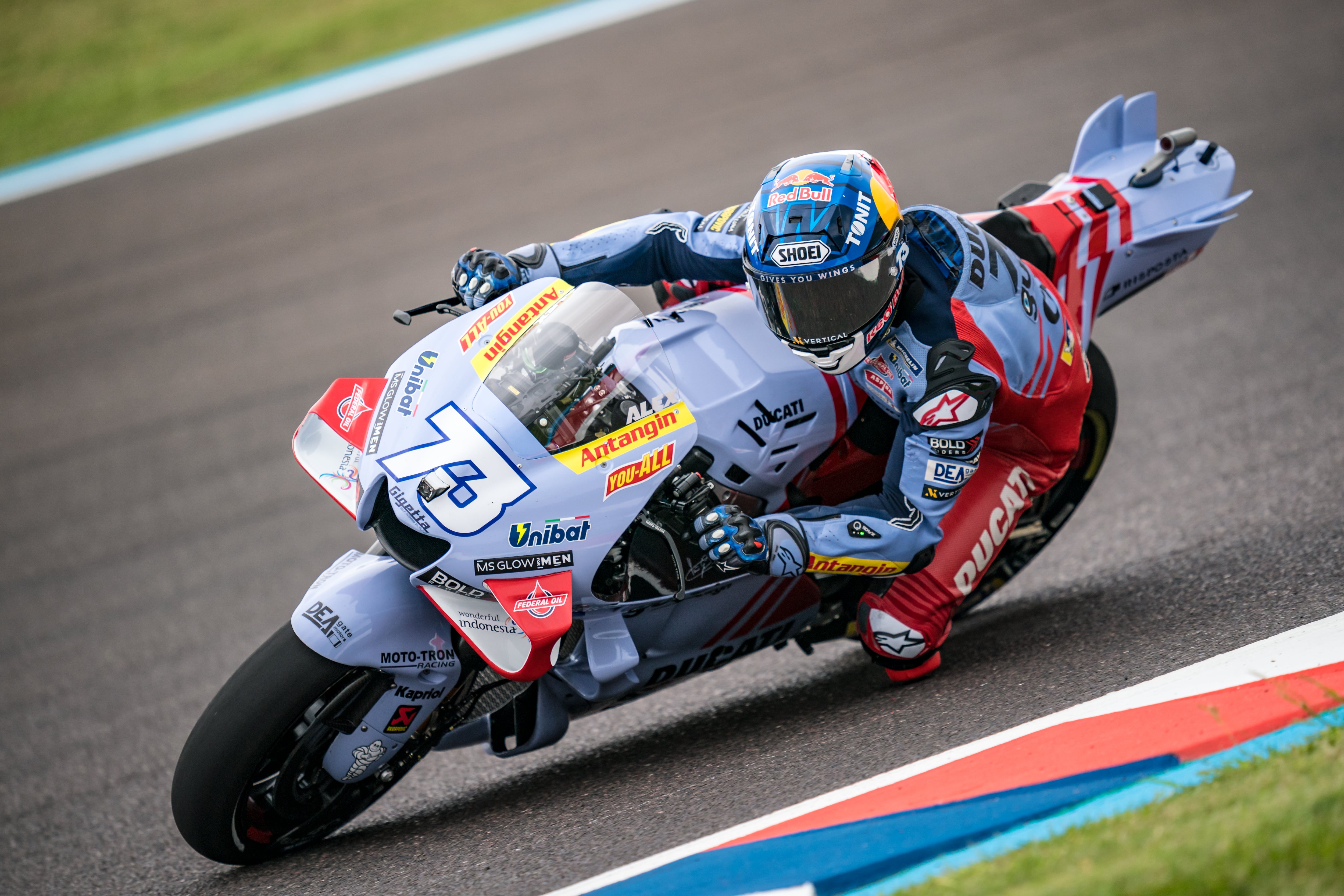 Alex Marquez, en el GP de Argentina, donde Marc Márquez es baja tras operarse. (Photo by Steve Wobser/Getty Images)