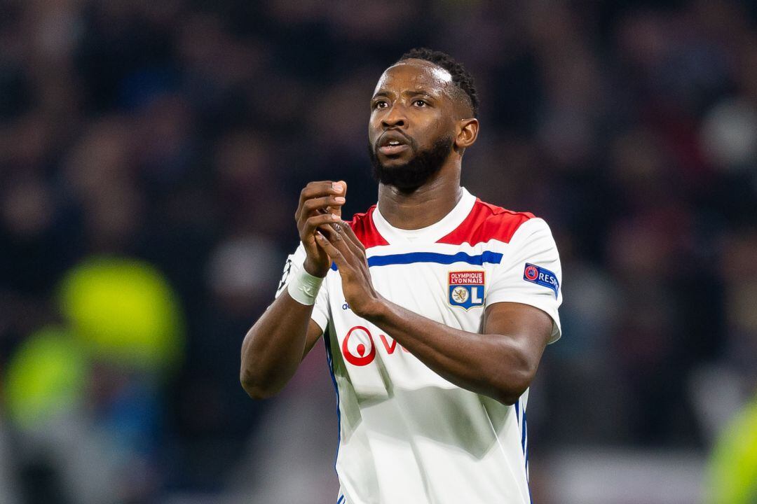 Moussa Dembélé, durante un partido del Olympique de Lyon. 