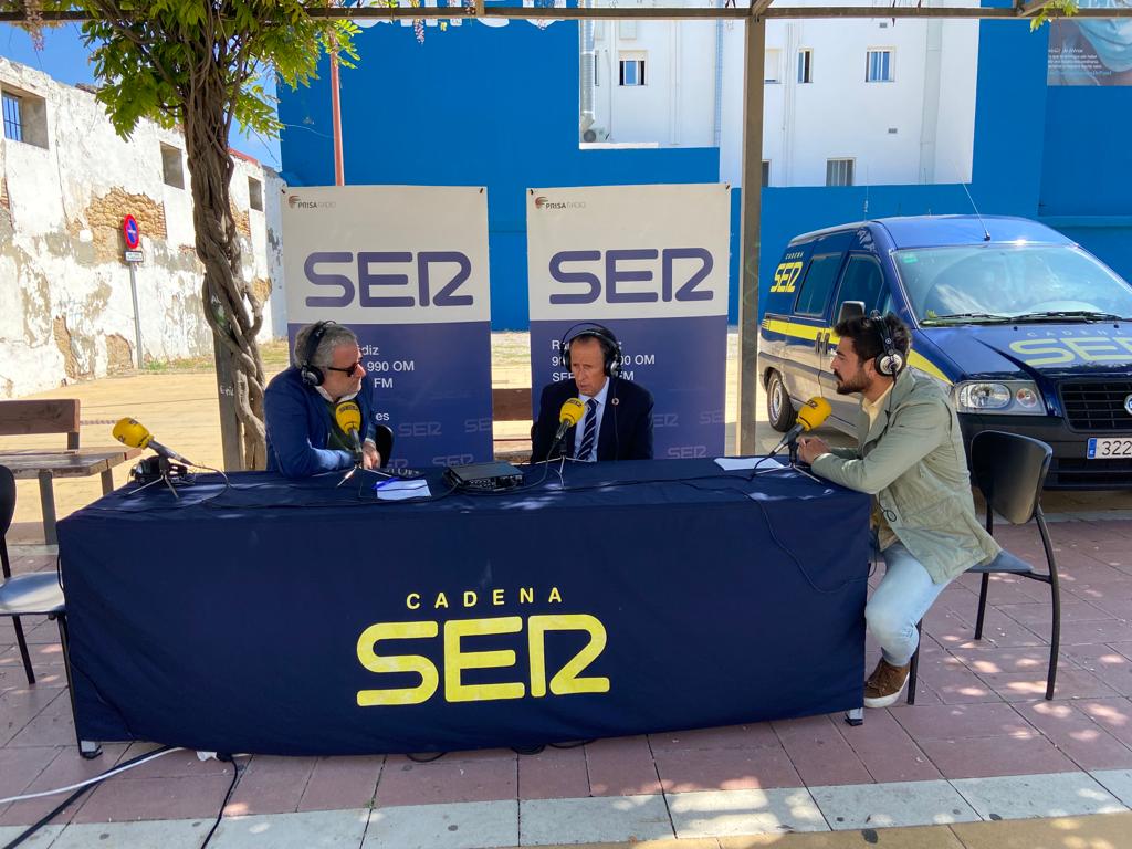 El alcalde José María Román en un momento del programa