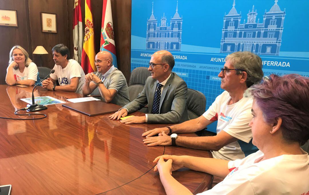 La rueda de prensa dada en el ayuntamiento de Ponferrada