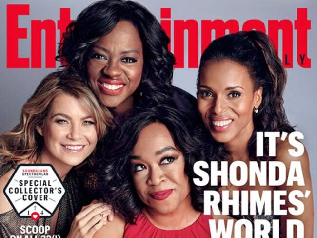 Portada de Entertainment Weekly dedicada a Shonda Rhimes y a las tres protagonistas de sus series