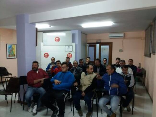 Alumnos asistentes al curso de Prevención de Riesgos Laborales en la construcción