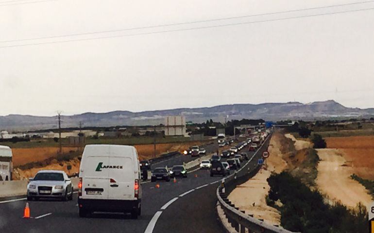Circunvalación de Albacete. Carril adicional en sentido Madrid.