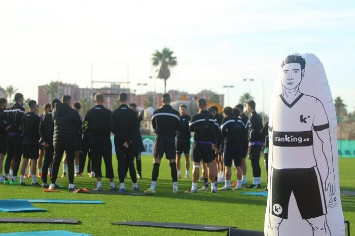 Un entreno de la Balona