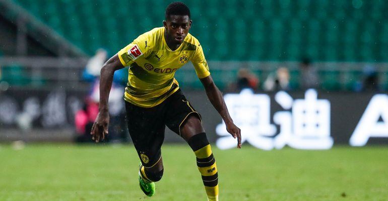 Ousmané Dembelé, durante un partido de pretemporada con el Dortmund