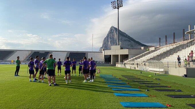Un entreno de la Balona