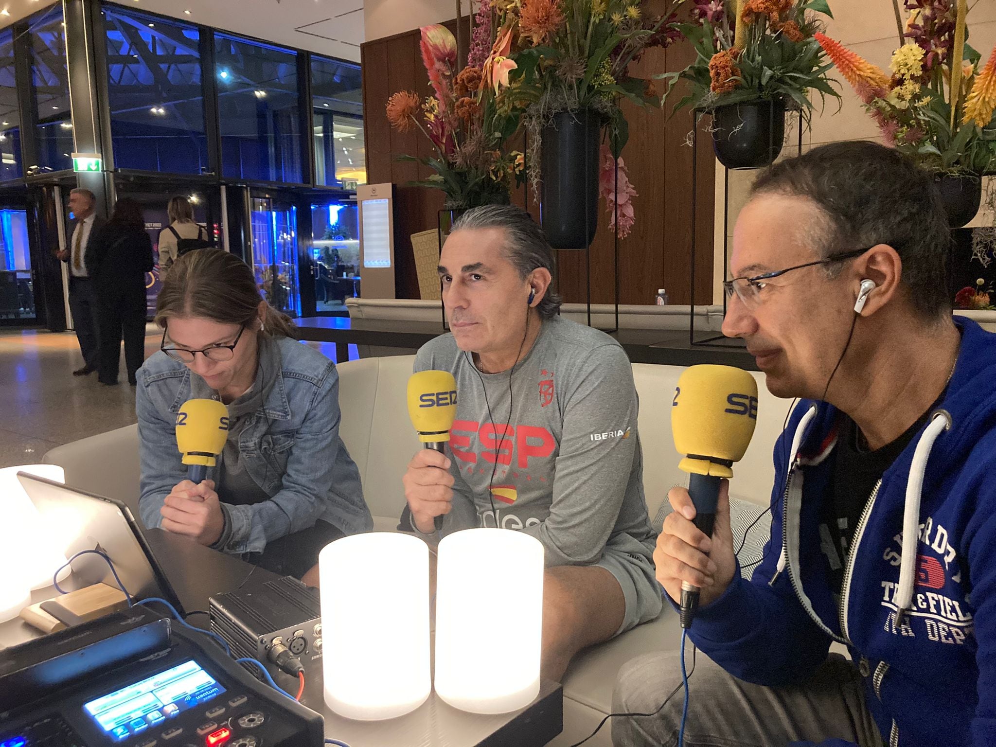 Marta Casas, Sergio Scariolo y Pacojó