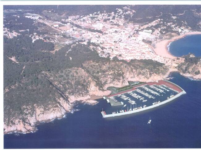 Fotomuntatge del projecte del port de Tossa
