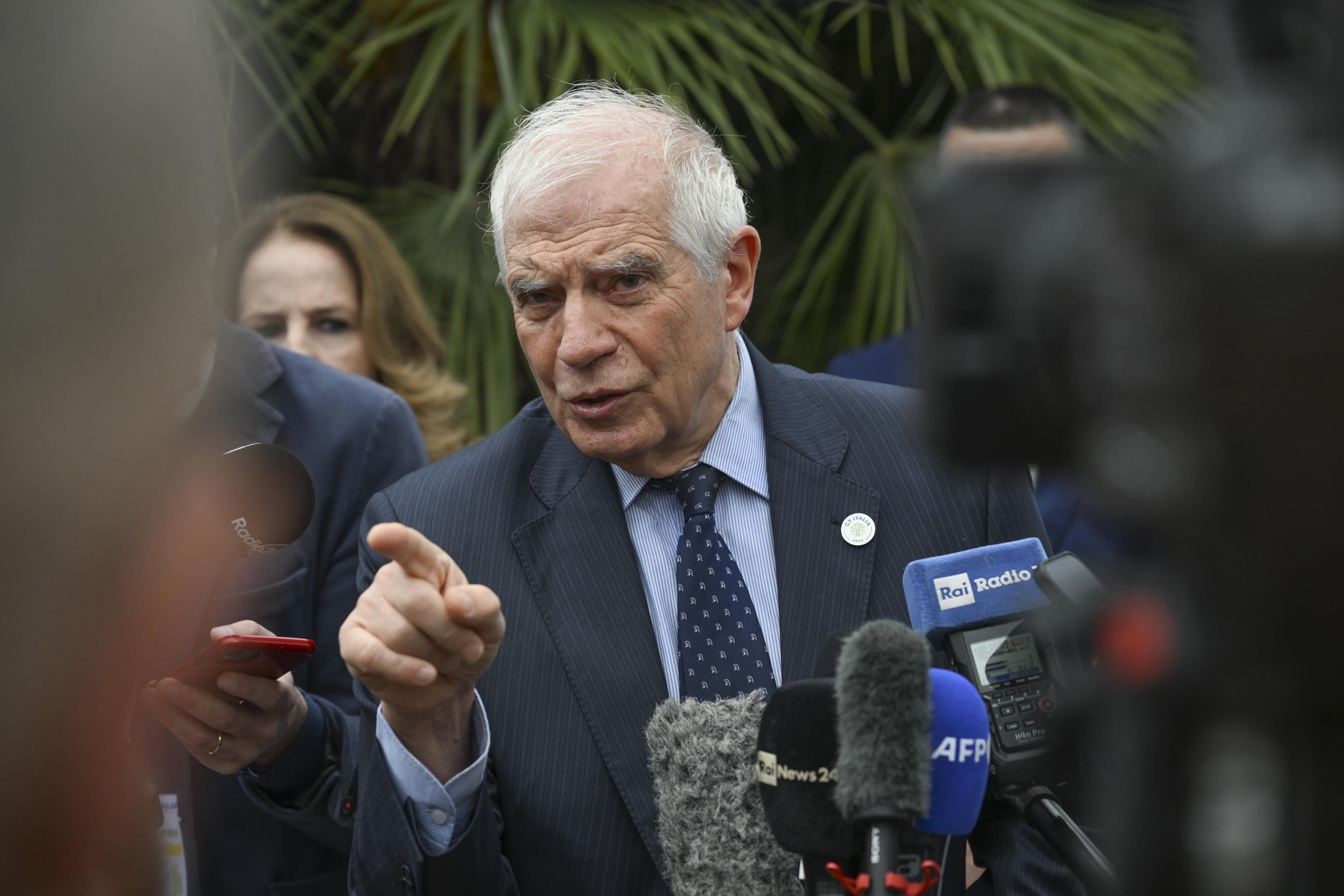 El alto representante de la UE para Asuntos Exteriores y Seguridad, Josep Borrell, en Capri (Italia).