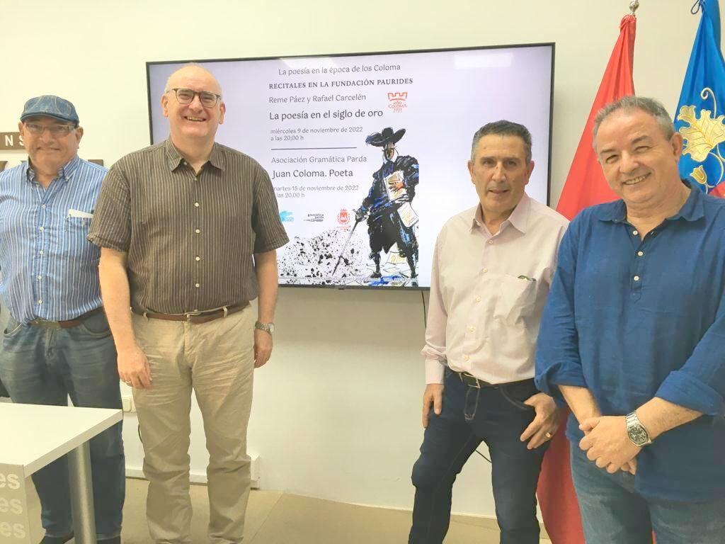 Presentación recitales poesía Año Coloma en Elda