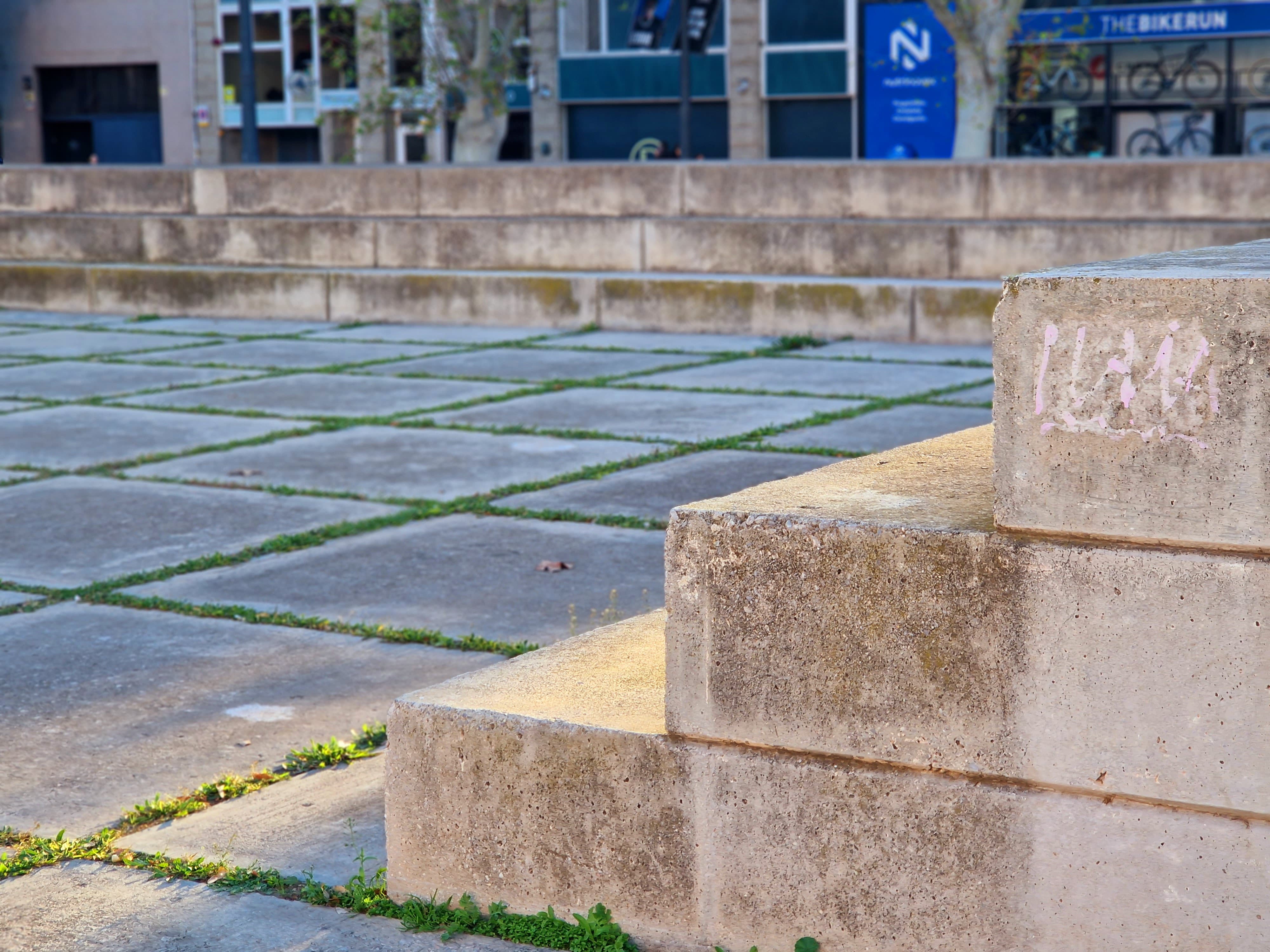 Estado actual del monumento para homenajear las riadas de la ciudad de València