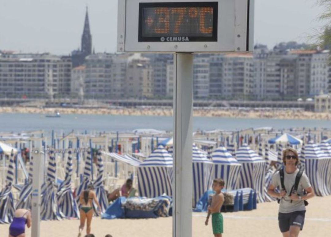 Ola de calor en Donostia