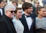 CANNES, FRANCE - MAY 17: Director Pedro Almodovar, actress Adriana Ugarte, actor Daniel Grao and actress Michelle Jenner attends the screening of &quot;Julieta&quot; at the annual 69th Cannes Film Festival at Palais des Festivals on May 17, 2016 in Cannes, France. 