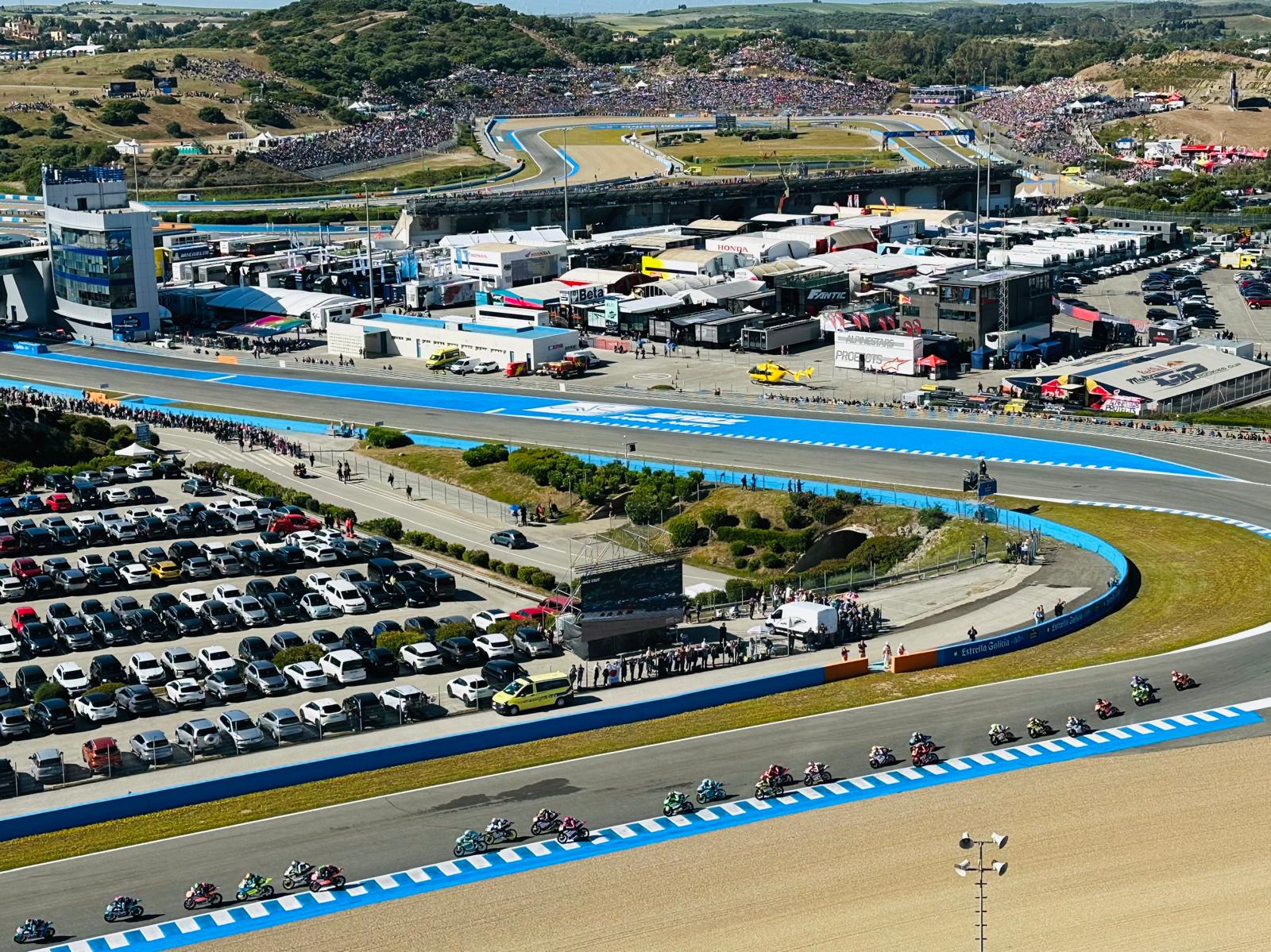 Panorámica del Circuito de Jerez-Ángel Nieto este domingo de GP de Motociclismo 2024