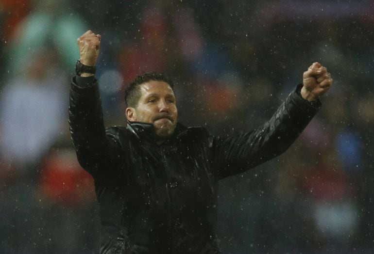 El técnico del Atlético de Madrid, Diego Pablo Simeone.