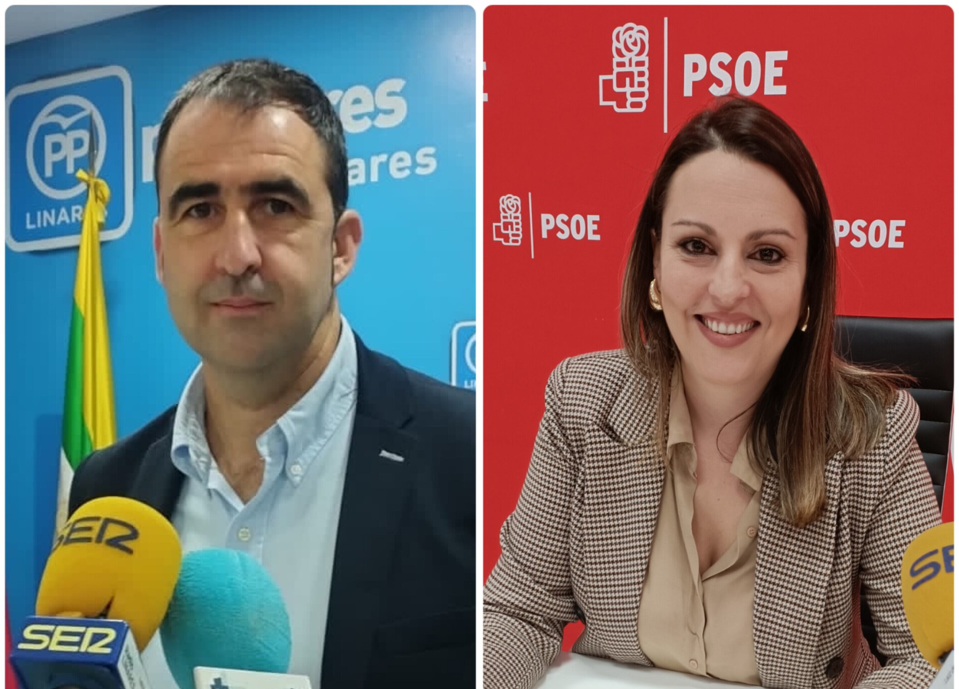 Enrique Alonso (PP) y Raquel Ortiz (PSOE)