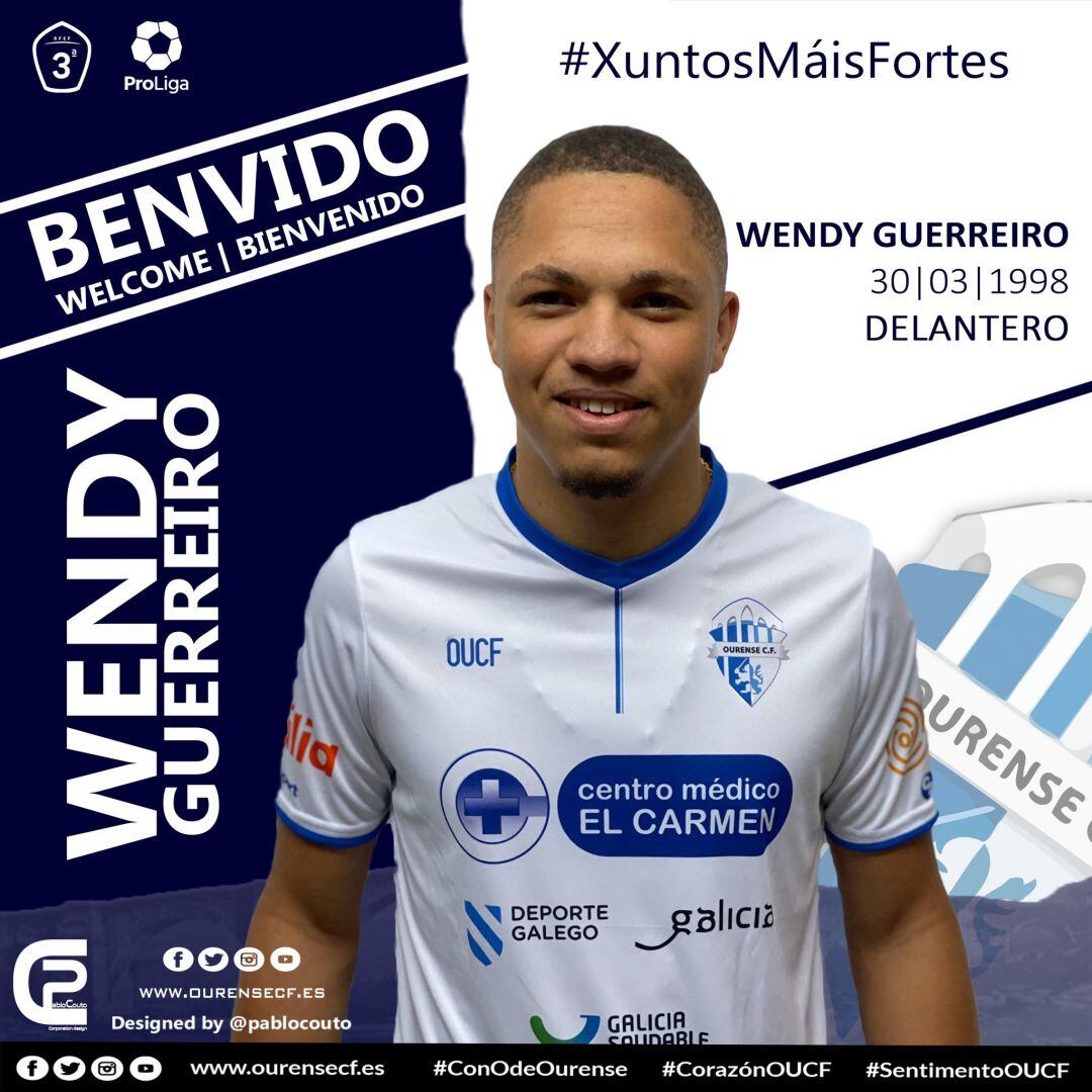 Wendy, llega al Ourense CF como un jugador de una gran proyección