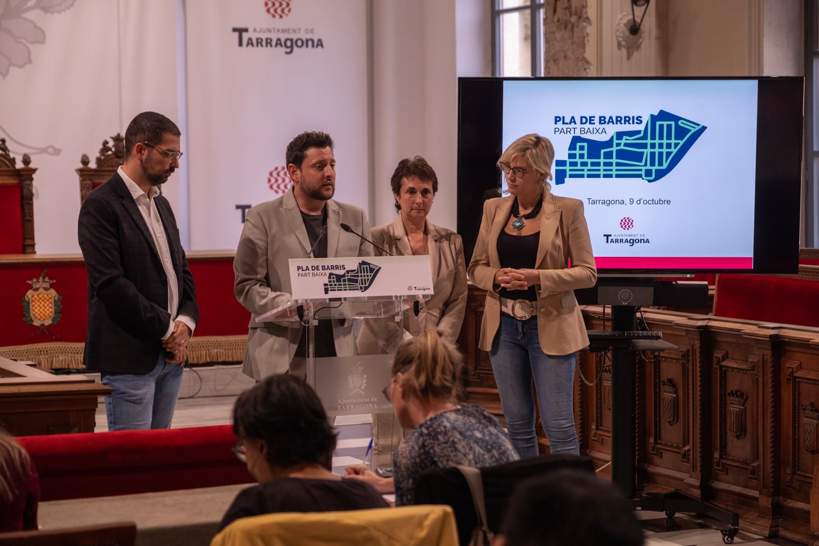 Imatge de la presentació de la proposta de la Part Baixa al Pla de Barris i Viles 2026-29.