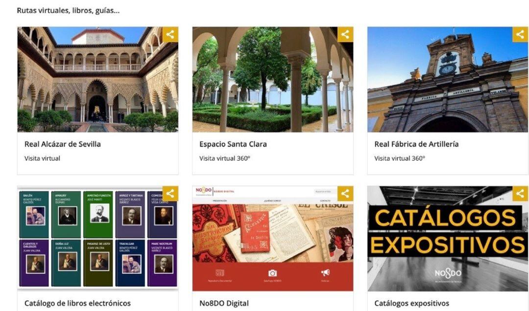 Oferta cultural, on line, del Ayuntamiento de Sevilla durante el confinamiento