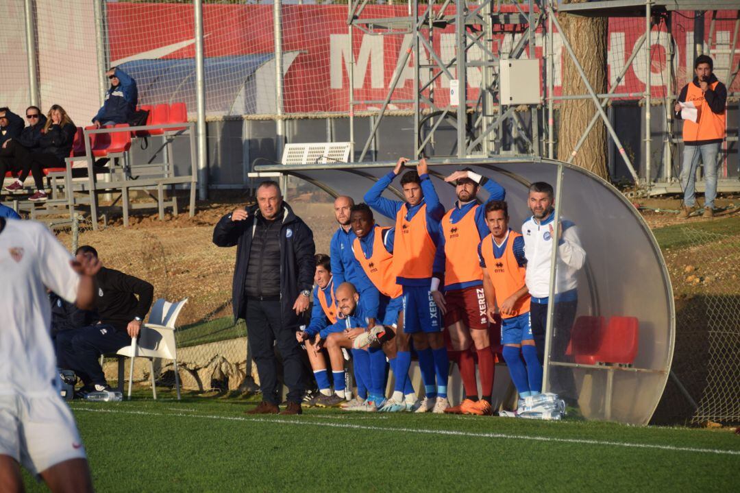 Josu Uribe durante el partido del domingo en Sevilla 