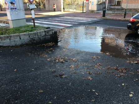 Paso alomado en la zona sur de la capital