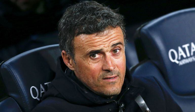 Luis Enrique, durante el encuentro ante el Leganés