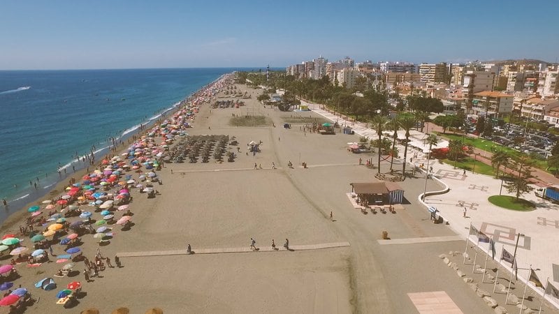 Playa de Torre del Mar, en Vélez-Málaga