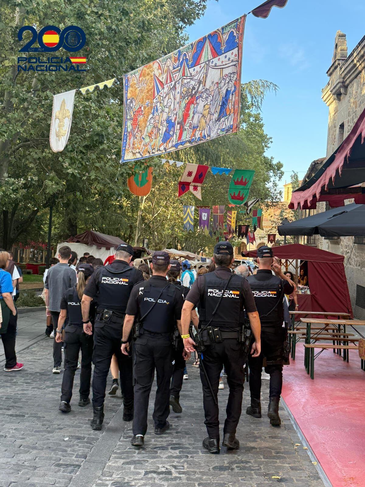 Operativo seguridad Mercado Medieval Ávila