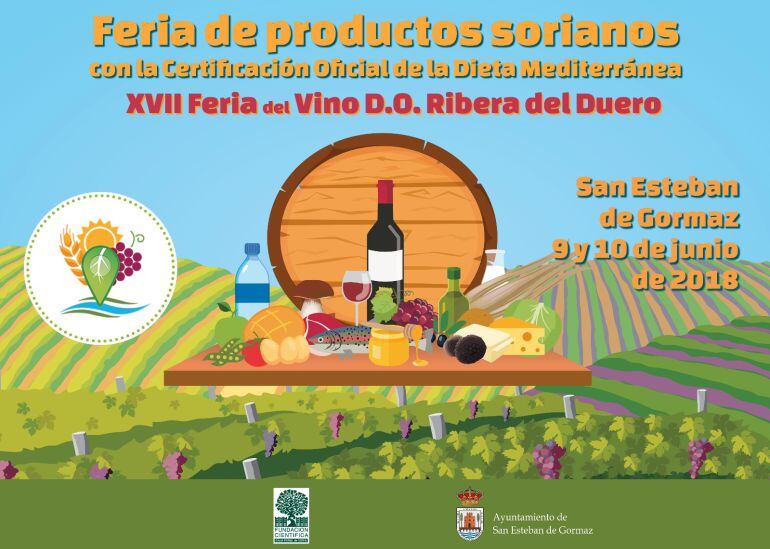 Cartel de la próxima Feria de productos sorianos del próximo 9 y 10 de junio.