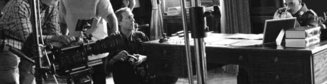 El profesor Ignacio Oliva en uno de los rodajes.