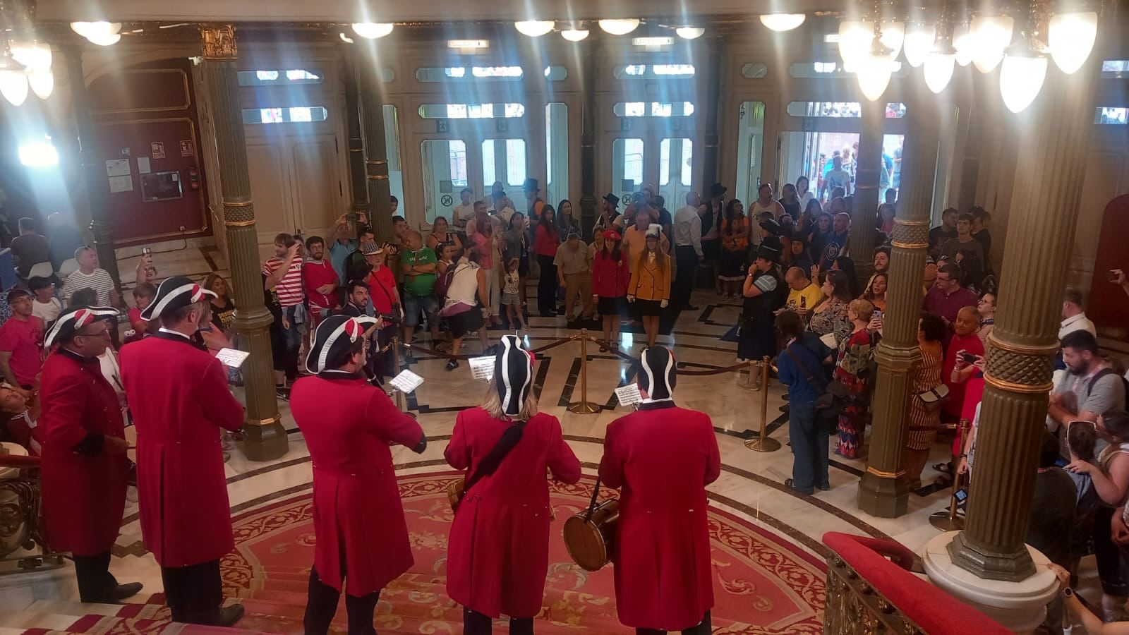 La banda municipal de Bilbao antes del Txupin.