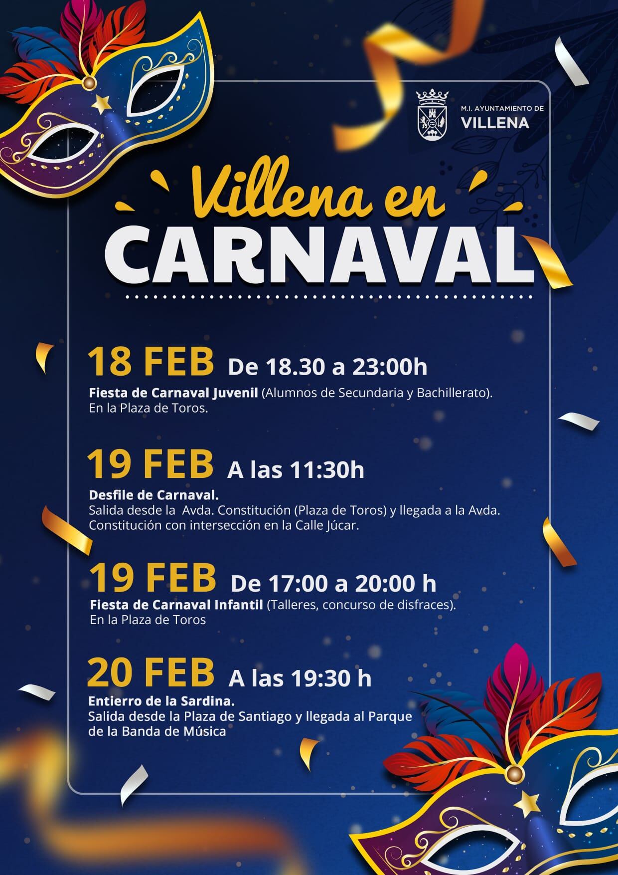 Cartel del Carnaval en Villena