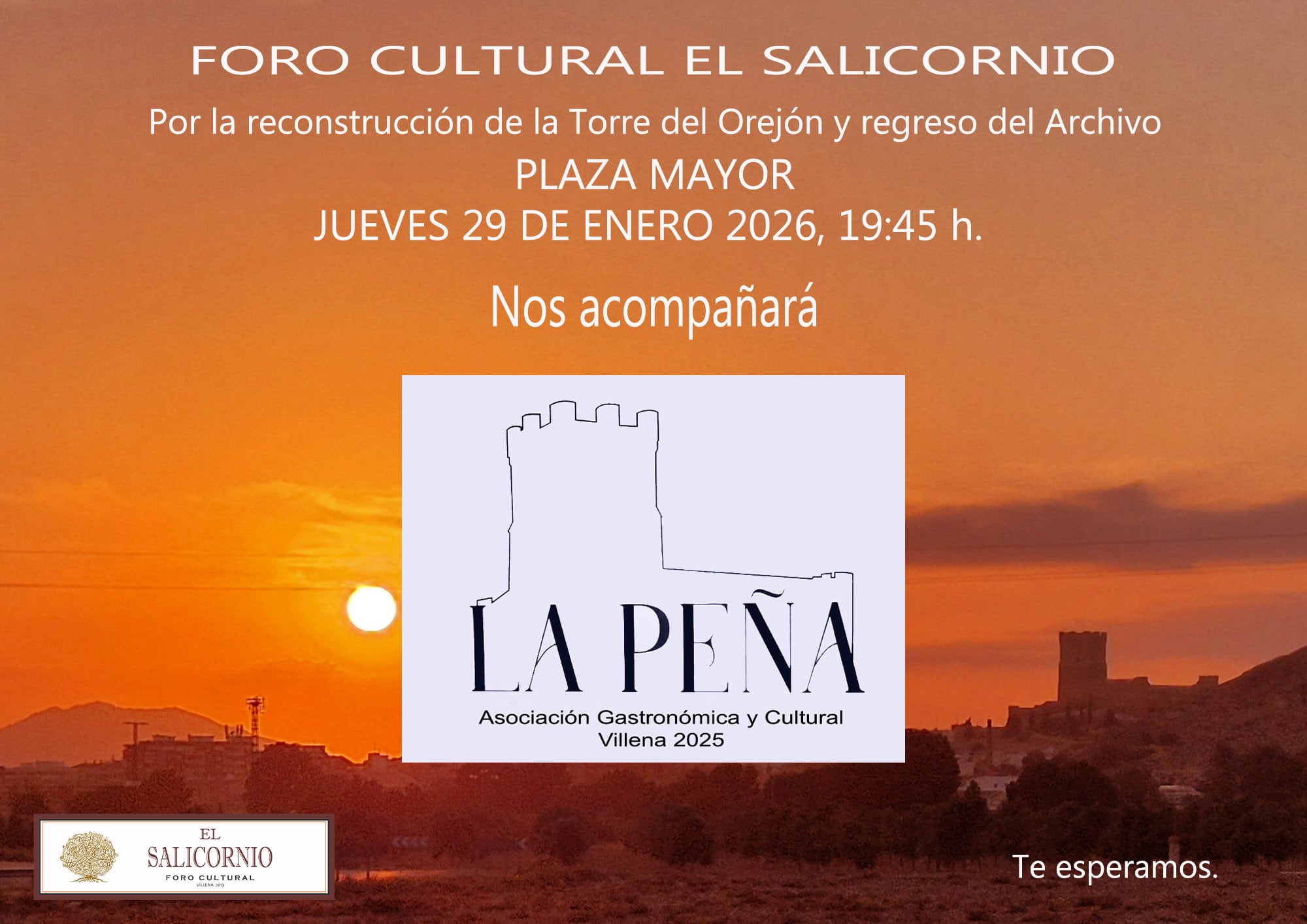 Convocatoria del mes de enero