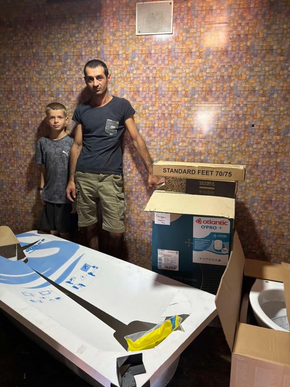 Baño familia ucraniana.