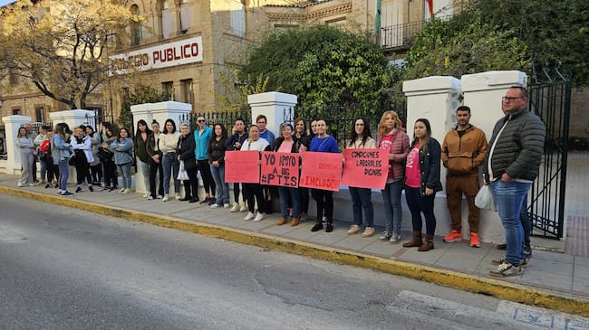 Otro momento de la concentración