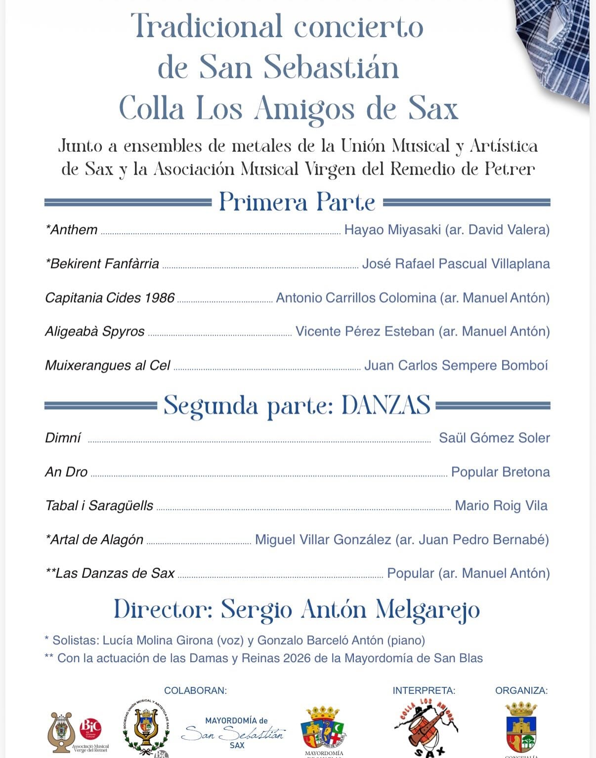 Programa del concierto