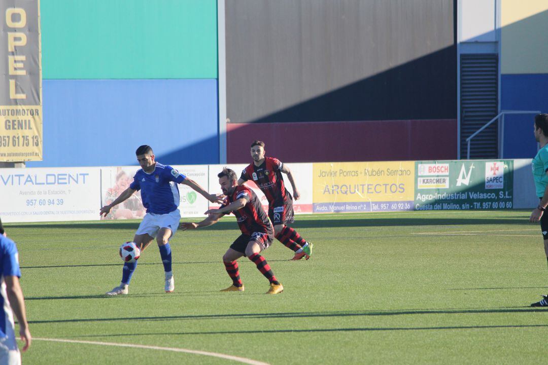 Sergio Narváez durante el partido en Puente Genil