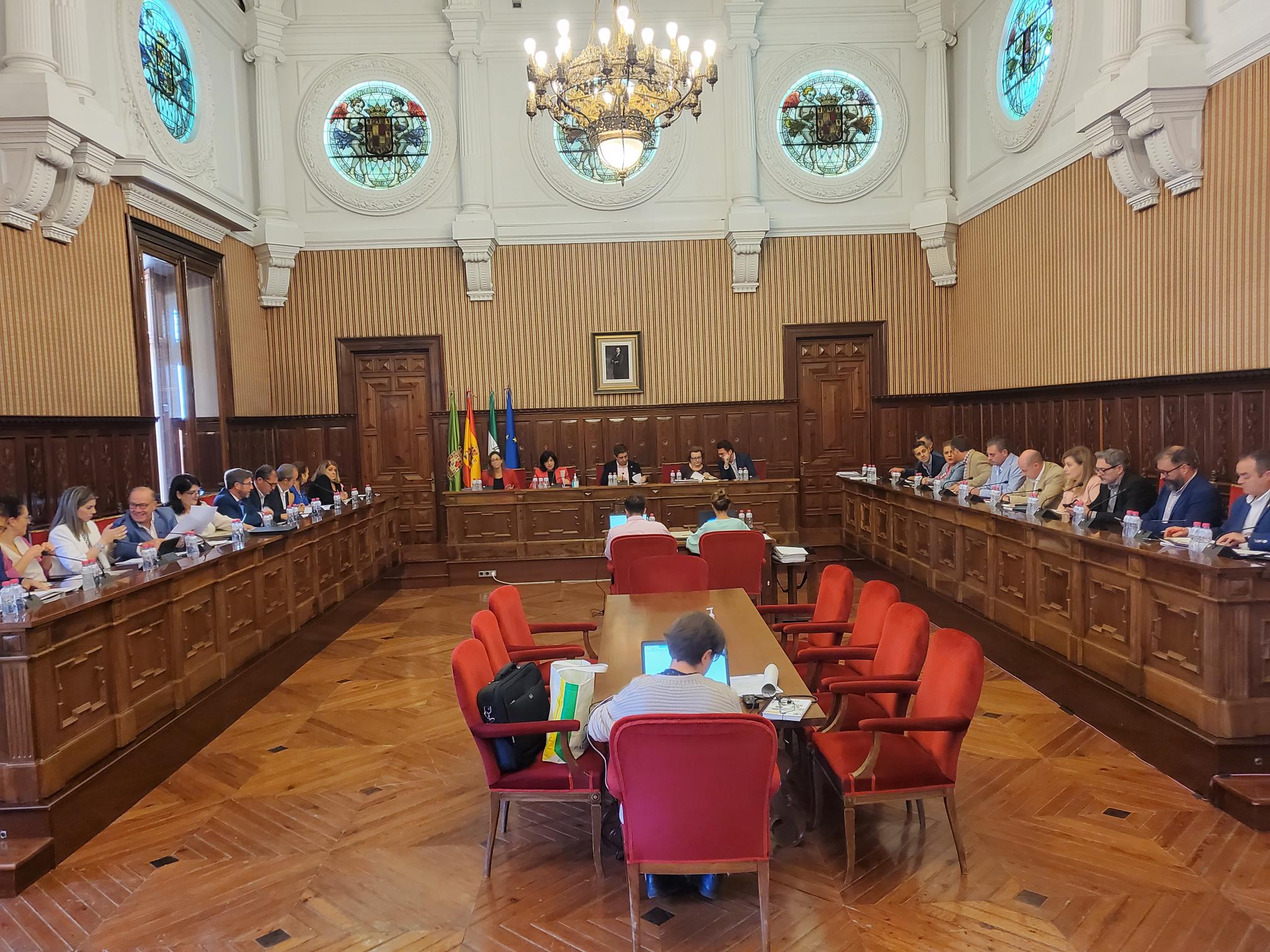 Pleno de la Diputación Provincial de Jaén celebrado este viernes.