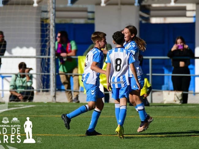 Celebración de uno de los goles del Málaga CF durante la edición del pasado año.